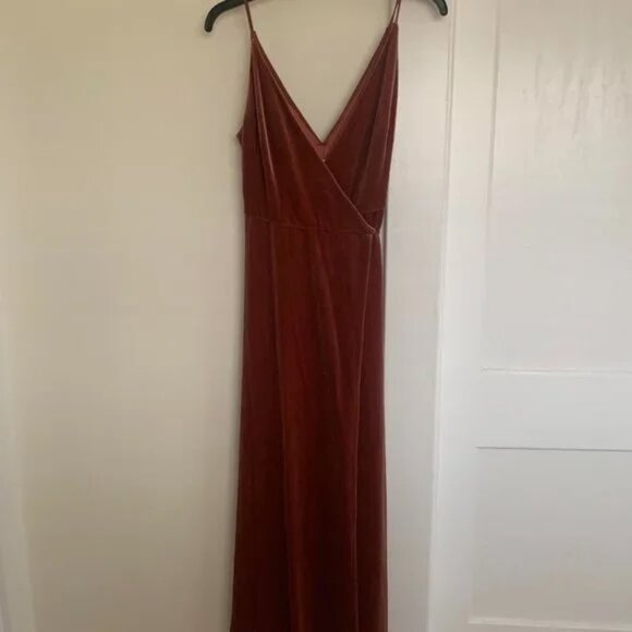 Jenny Yoo Velvet Andi Dress in Dusty Rose - Picture 4 of 10